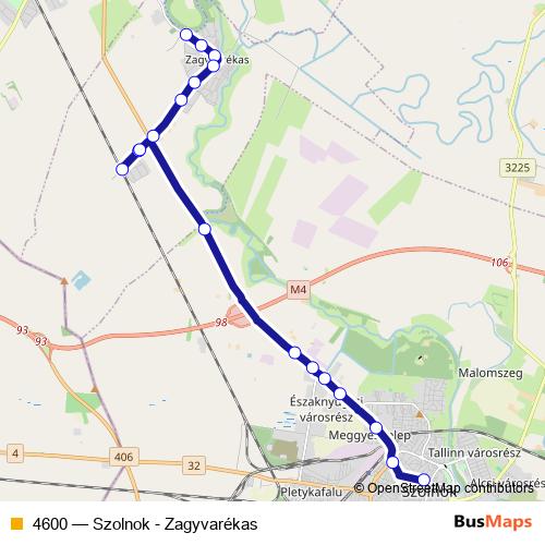 4600 bus Line Map