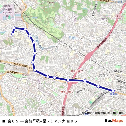 宮０５ bus Line Map