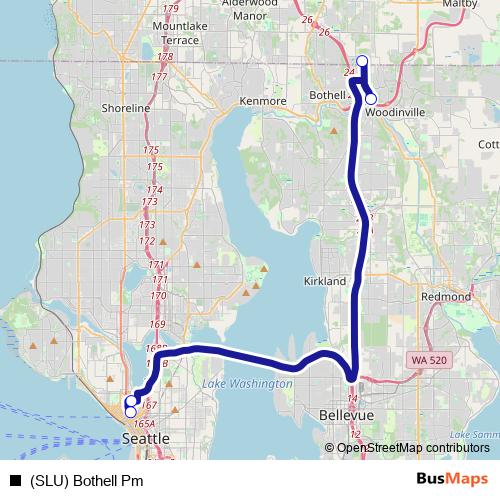 (SLU) Bothell Pm bus Line Map
