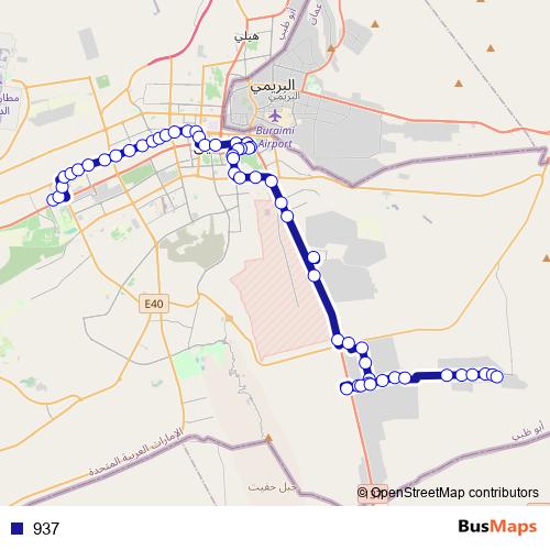 937 bus Line Map