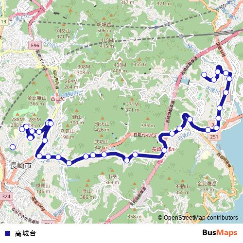 高城台 bus Line Map