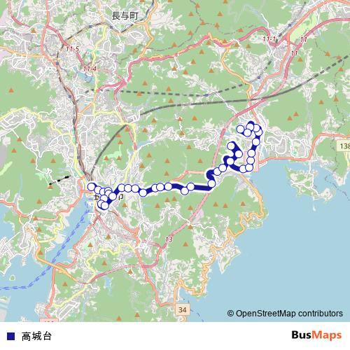 高城台 bus Line Map