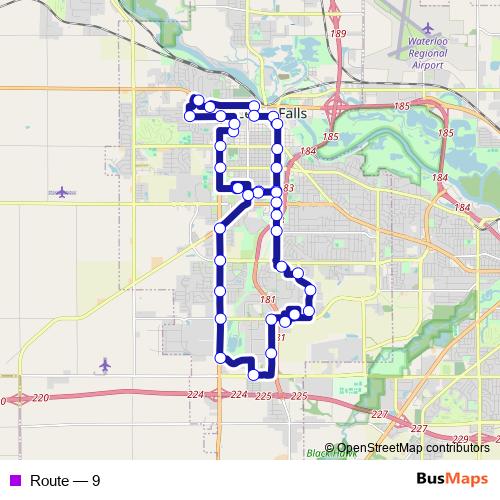 Route bus Line Map