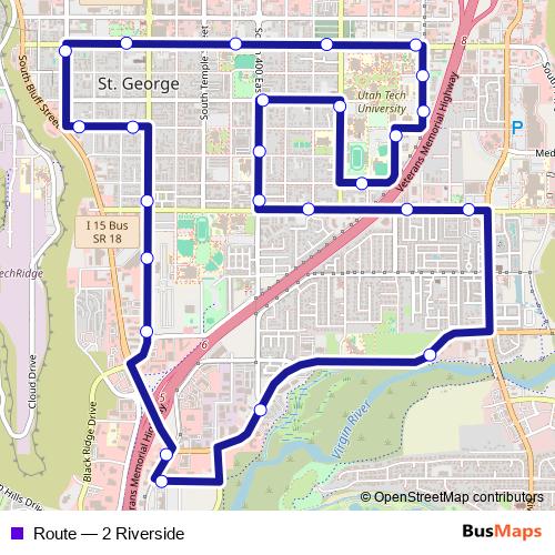 Route bus Line Map