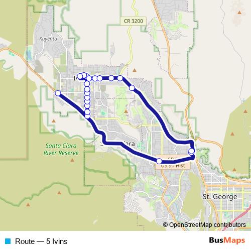 Route bus Line Map