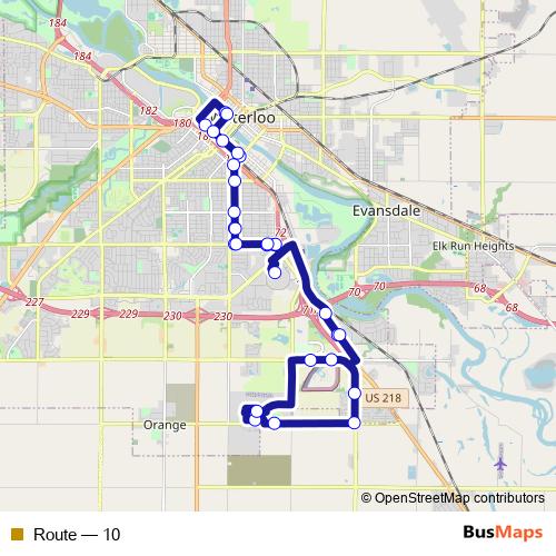 Route bus Line Map