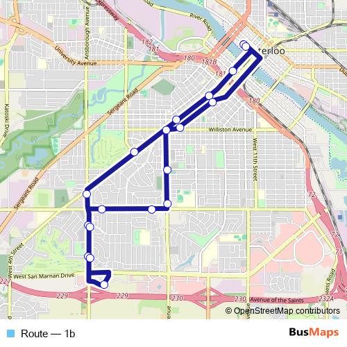 Route bus Line Map