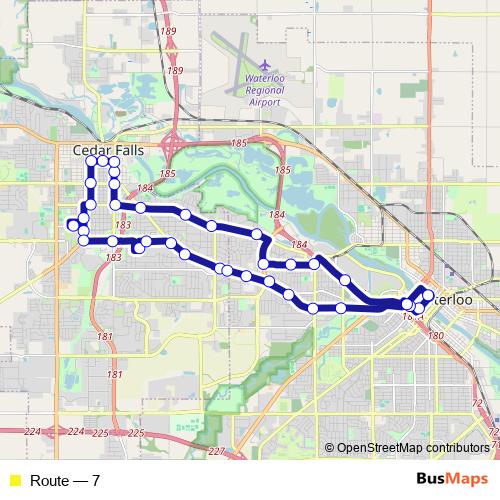Route bus Line Map