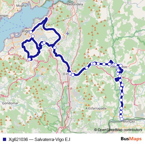 Xg621036 bus Line Map
