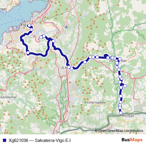 Xg621036 bus Line Map