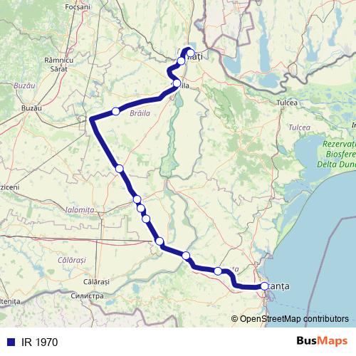IR 1970 rail Line Map