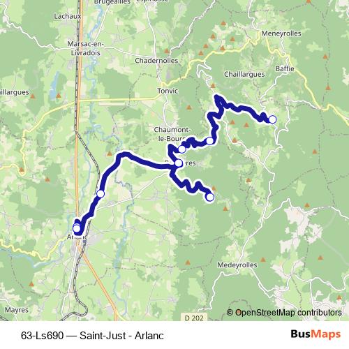 63-Ls690 bus Line Map