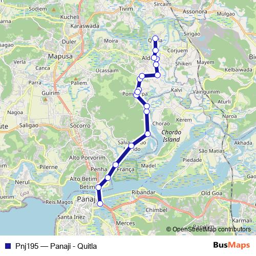 Pnj195 bus Line Map