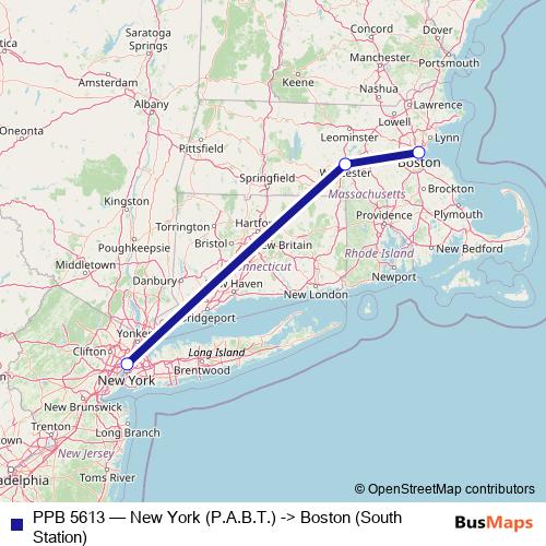 PPB 5613 bus Line Map