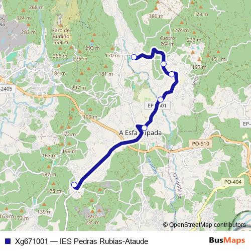 Xg671001 bus Line Map