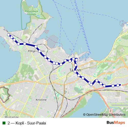 2 tram Line Map