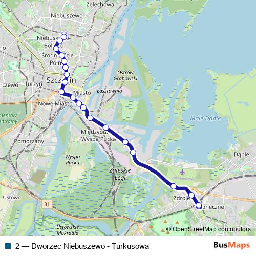 2 tram Line Map