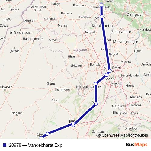 20978 rail Line Map