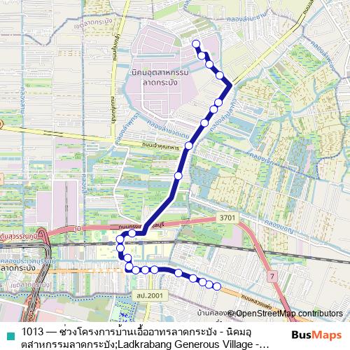 1013 bus Line Map