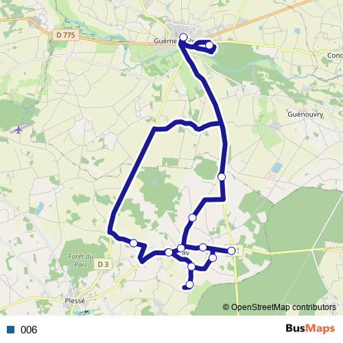 006 bus Line Map