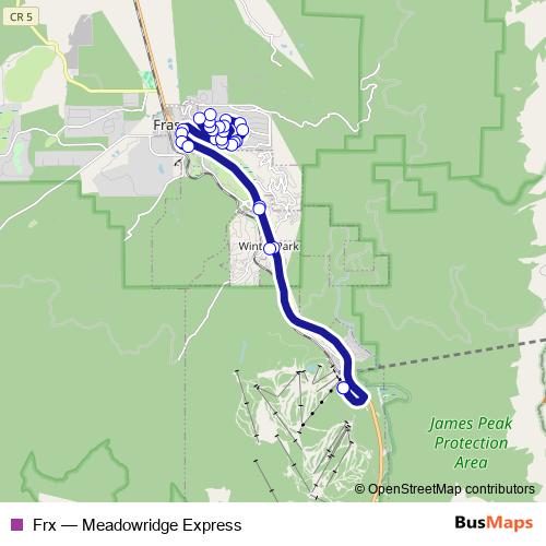 Frx bus Line Map