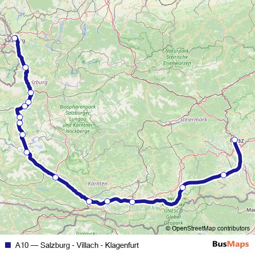 A10 rail Line Map