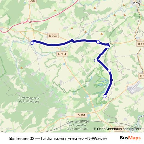 55sfresnes03 bus Line Map