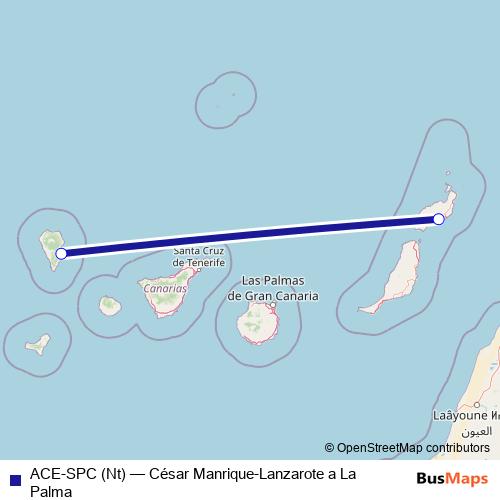 ACE-SPC (Nt) air Line Map
