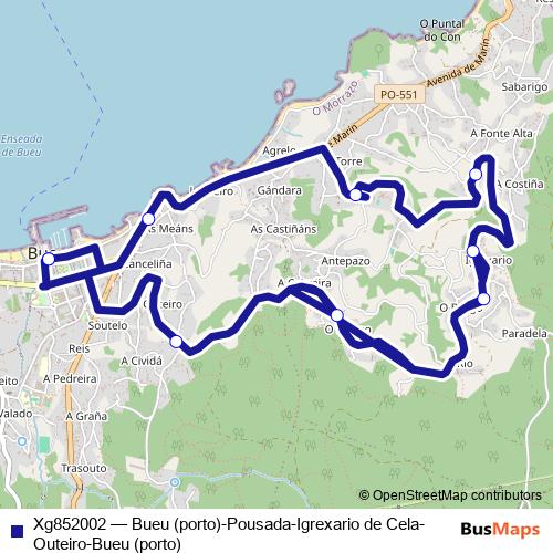Xg852002 bus Line Map