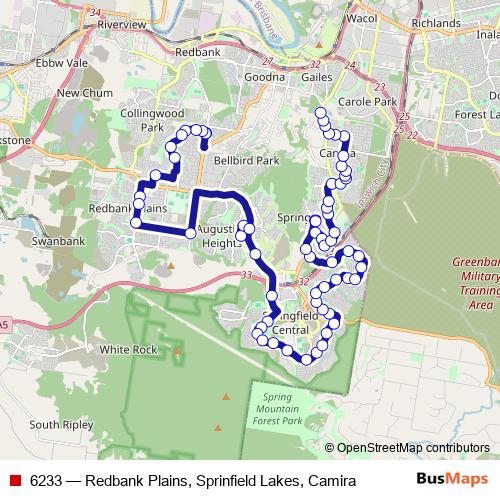6233 bus Line Map