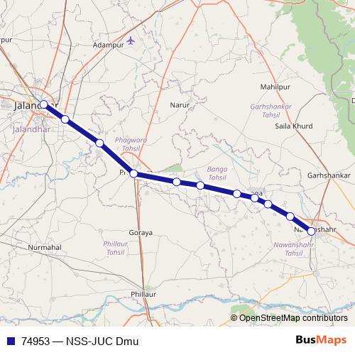 74953 rail Line Map