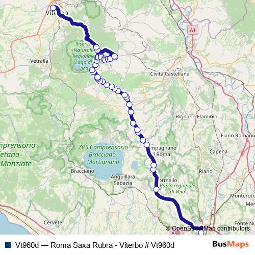 Vt960d bus Line Map