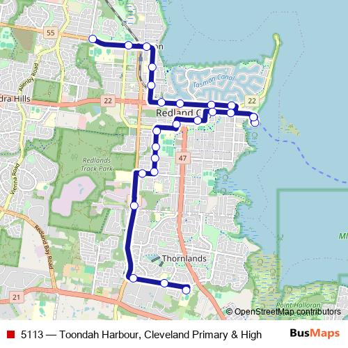 5113 bus Line Map