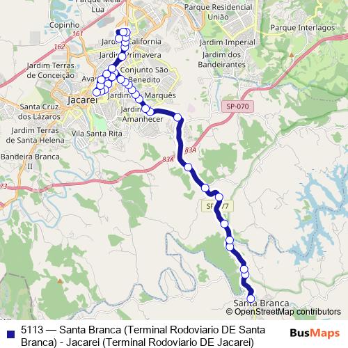 5113 bus Line Map