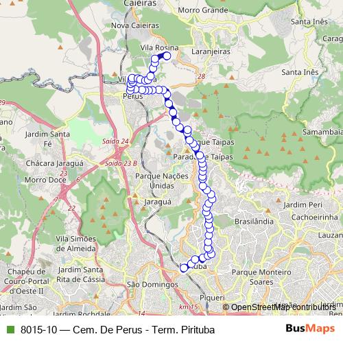 8015-10 bus Line Map