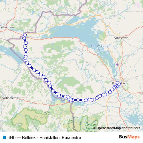 64b bus Line Map