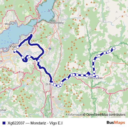 Xg622037 bus Line Map