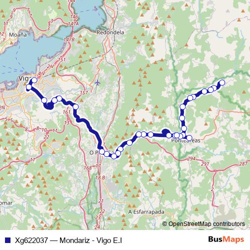 Xg622037 bus Line Map