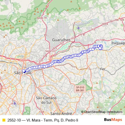 2552-10 bus Line Map
