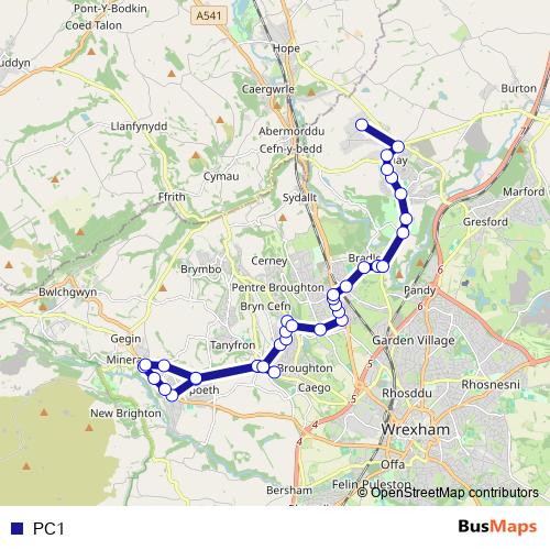 PC1 bus Line Map