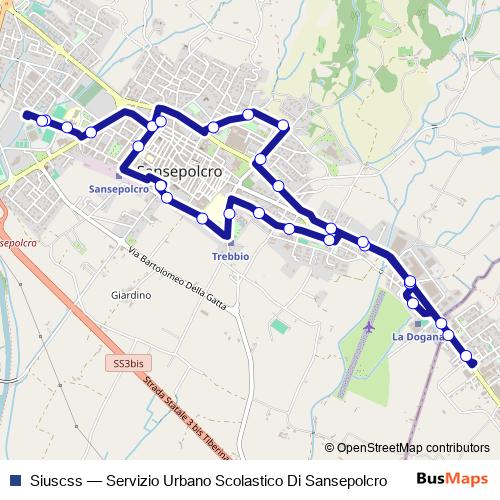 Siuscss bus Line Map