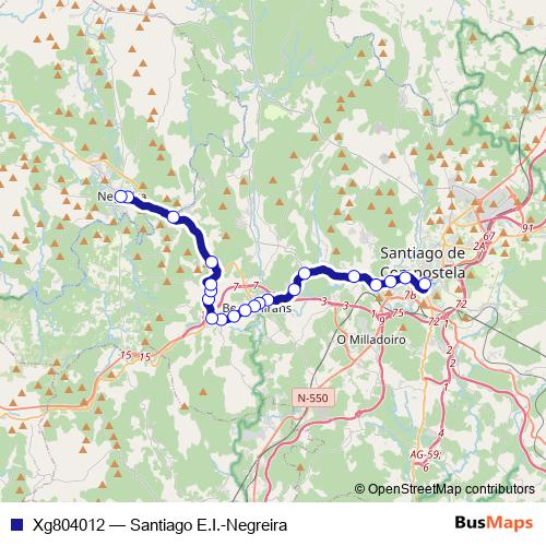 Xg804012 bus Line Map