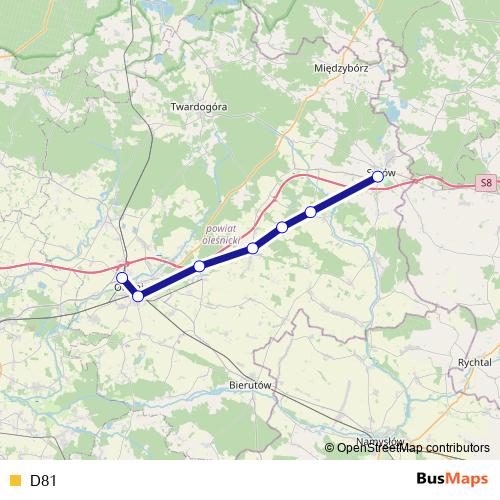 D81 rail Line Map