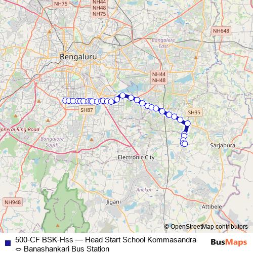 500-CF BSK-Hss bus Line Map