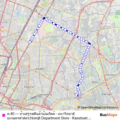 ต.40 bus Line Map