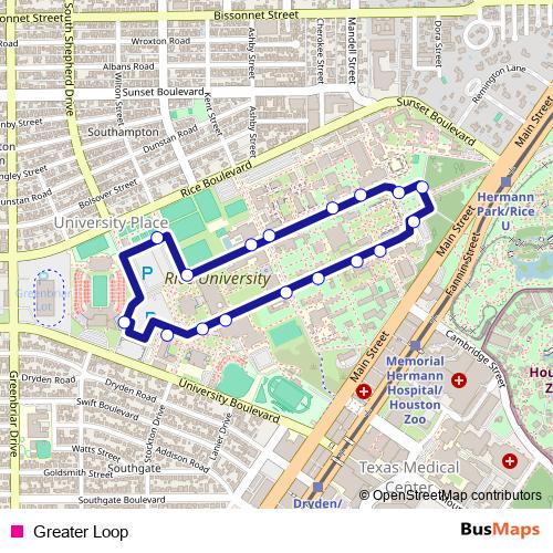Greater Loop bus Line Map