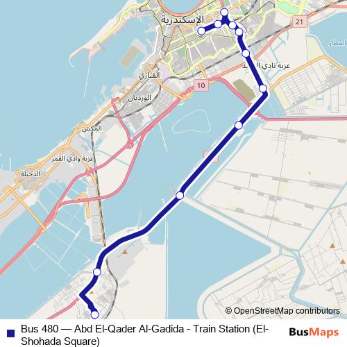 Bus 480 bus Line Map