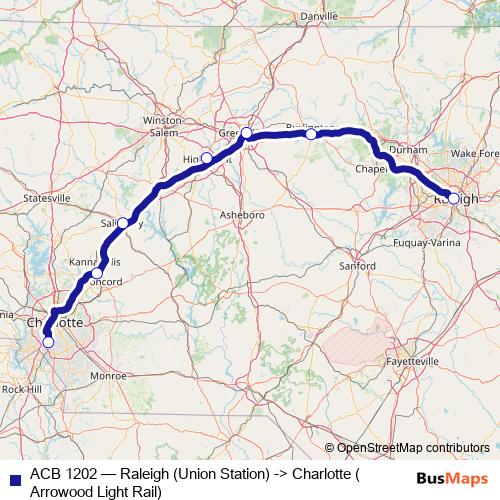 ACB 1202 bus Line Map