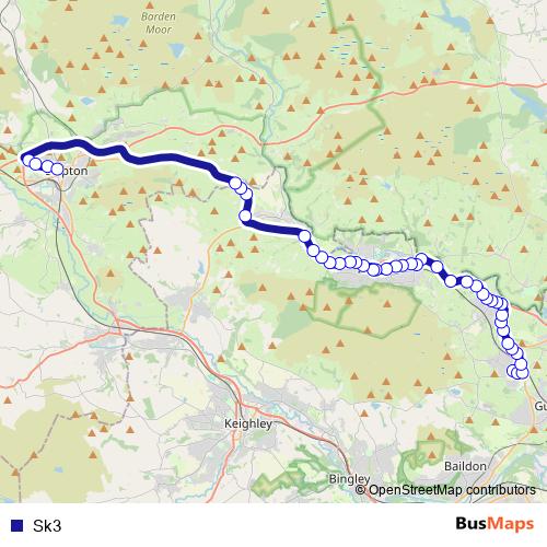 Sk3 bus Line Map