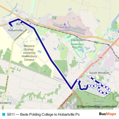 5011 bus Line Map